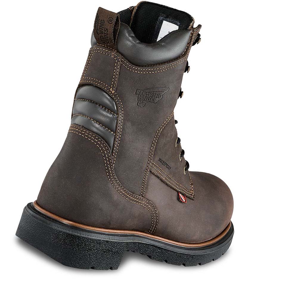 Red Wing 8-inch Insulated, Soft Toe Men's Waterproof Boots Taupe | ZA 375WNB